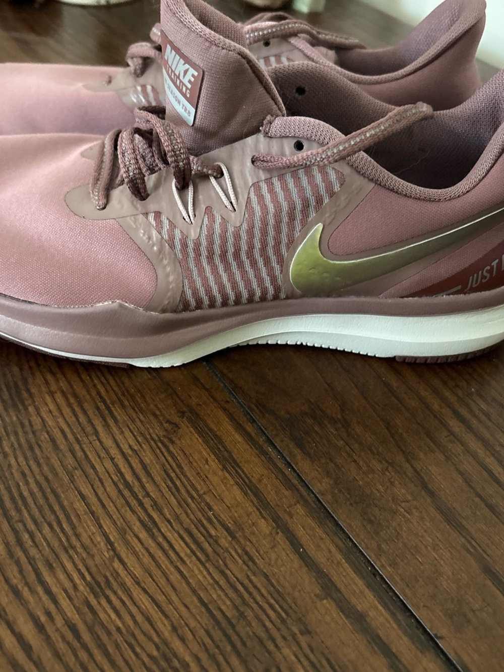 Nike Women’s Athletic Shoe in Rose Gold and Pink